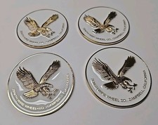 Lowrider Hydraulics Zenith Wire Wheel Knock Off Metal Chips Eagle Goldwhite 4pc