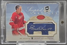2007-08 Upper Deck The Cup Scripted Swatches Gordie Howe Patch Auto /10 HOF