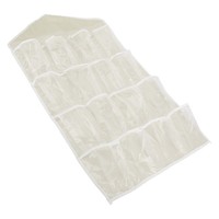 Beige Wall Closet Hanging Organizers Over The Door Storage Bag Polyester Hanging