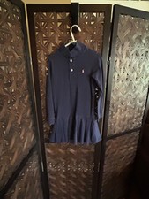 Ralph Lauren Girl Size 6 Polo Dress Pre-Owned Navy