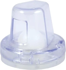 T-H Marine  Flow-Max Boat Self-Bailing Ball Scupper Valve, Clear