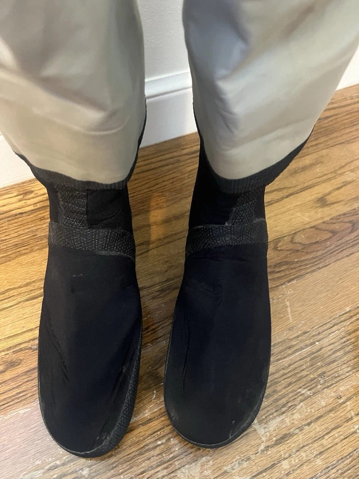 Simms GoreTex Waders FISHING Stocking foot Women Size L Made In USA Simms Belt - Image 4 of 4