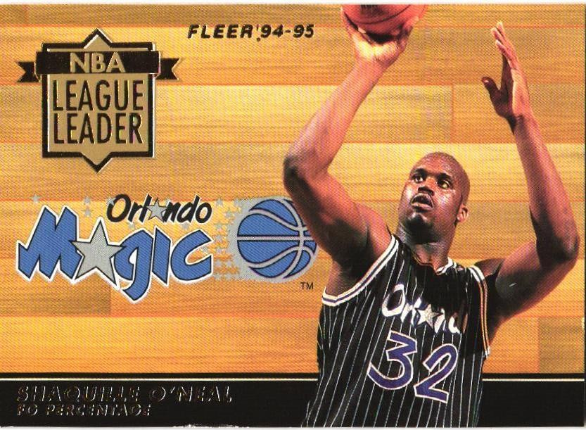 1994-95 Fleer #5 Shaquille O'Neal NBA League Leaders