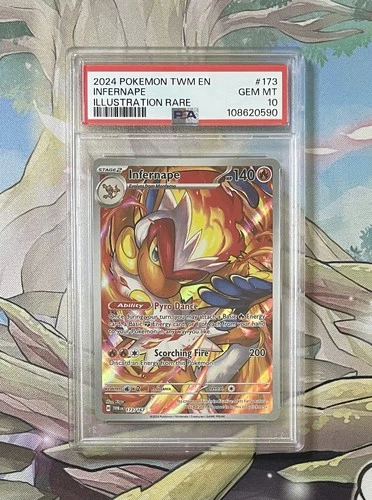 Pokemon Infernape Twilight Masquerade 173/167 Illustration Rare PSA 10 GEM MT