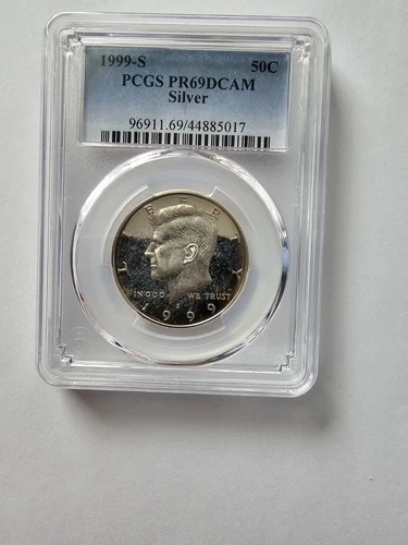 SILVER 1998 S PR69 DCAM KENNEDY HALF DOLLAR GRADED PCGS 5OC S MINT 90% AG COIN