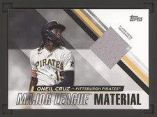 2024 Topps Series 1 Oneil Cruz Major League Material #MLM-OC Pirates