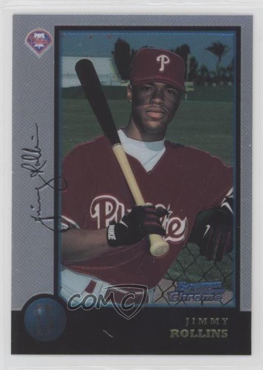 1998 Bowman Chrome Jimmy Rollins #181 Rookie RC 2d9