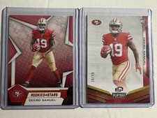 2019 Panini Playoff And Rookies And Stars Deebo Samuel Numbered 2 Card Lot /99