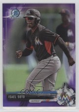 2017 Bowman Chrome Prospects Purple Refractor 117/250 Isael Soto #BCP129 j2c