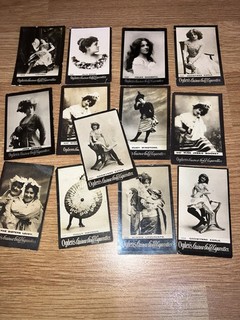 ANTIQUE OGDENS GUINEA GOLD CIGARETTE CARDS. ACTRESSES BEAUTIES NUMBERS LISTED