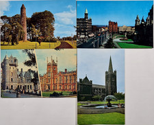 Postcards Lot 4 x Ireland Ireland Postcards (Belfast, Dublin, Antrim) ~1960/1970
