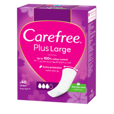 3574660709216 Carefree Plus Large Aloe, wkładki higieniczne 48 szt. JNTL Consume