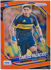 2025-26 Panini Prizm FIFA Carlos Palacios Orange RC/Rookie #/125 Boca Juniors