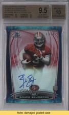 2014 Bowman Chrome Bubbles Refractor 61/99 Bruce Ellington BGS 9.5 Auto READ 0a1