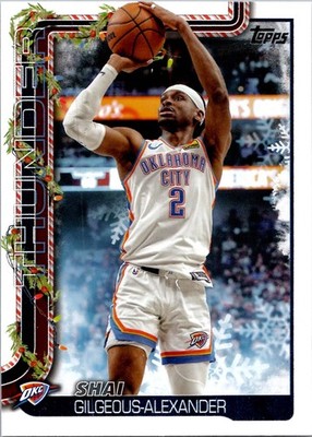 Topps NBA Flagship 2025 Holiday  Shai Gilgeous-Alexander H90 OKC Thunder