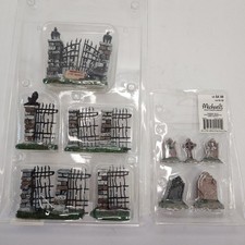 Lemax Spooky Town Halloween Figurine Lot Graves Graveyard Accessories Pieces