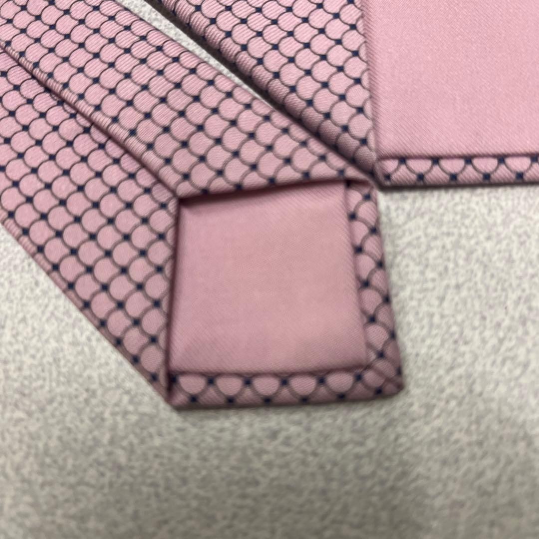 HERMES Necktie Google Map Geometric Pattern - image 9