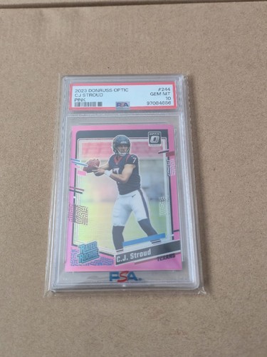2023 Panini Donruss Optic - Rated Rookie C.J. Stroud #244 PINK (RC) PSA 10