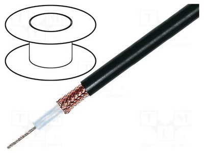 Line schwarz RG11A/U Leitungen: Koaxial OFC PVC
