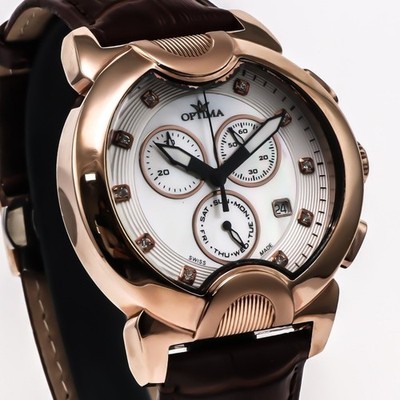 Optima   45.9 mm  Swiss Chronograph Watch   Date SubDay   WR30MM   OSC233