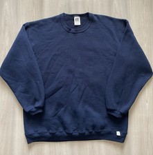Vintage Russell Athletic Navy Crewneck Sweater Made In USA Sz XL