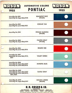 Nason Paint Color Chart