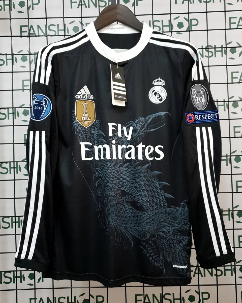 REAL MADRID RONALDO 7 長袖シャツ Ronaldo #7 Real Madrid Jersey 2017-2018 UEF A Retro Long