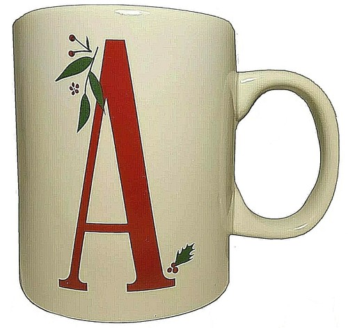 Holiday Home Christmas A H S Monogram Coffee Mug - 第 6/22 張圖片
