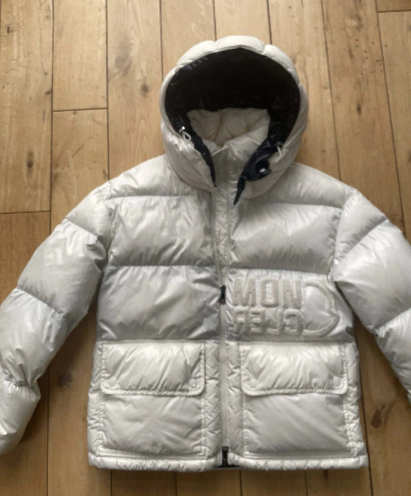 Giacca Moncler donna panna Abbaye taglia 0