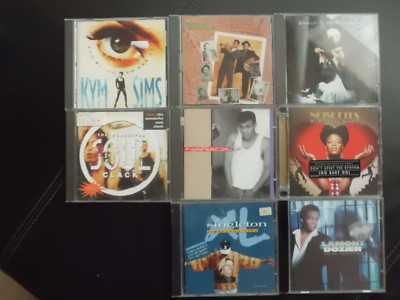 10  R&B , SOUL  CDs :  KYM  SIMS , BASSCUT , NOISETTES, NARADA, XL SINGLETON....