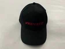 Private Logo Baseball Hat Black Adjustable One Size
