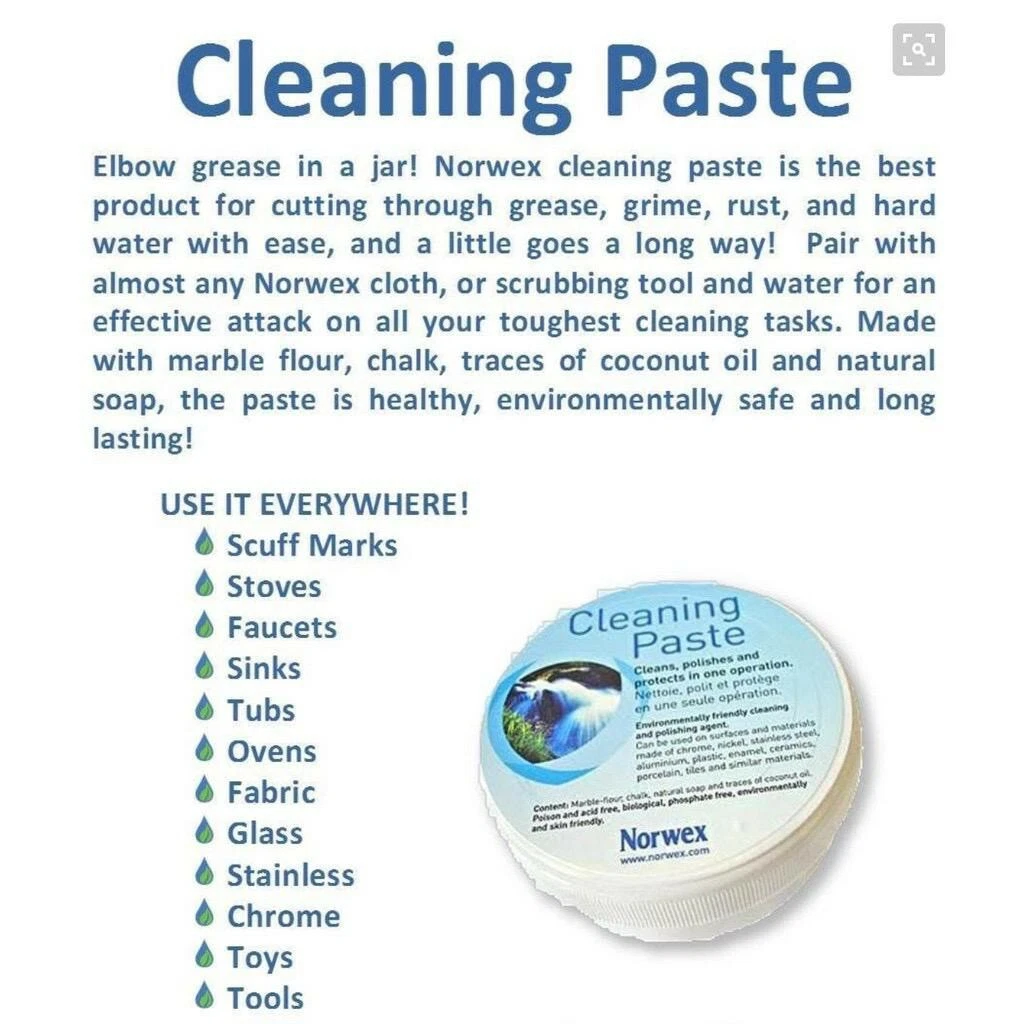 NORWEX Cleaning Paste 74 mL for Stain Clean Removal Polish DHL