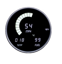 Intellitronix White LED Digital Gauge Cluster...