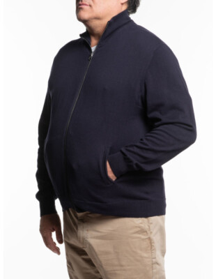 Übergrößen Herren Maxfort 5012 Strick Pullover Strickjacke Baumwolle leicht Over
