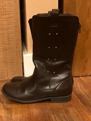 AMERICAN EAGLE Girls' Brown Faux Leather Cowgirl Boots ~ Sz 4