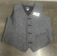 Children s Place Boys Size 6 Dress Vest. Black/gray New Wedding Church Formal