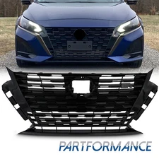 For 2023 2024 Nissan Altima SR Front Bumper Upper Grille Assembly Chrome Trim