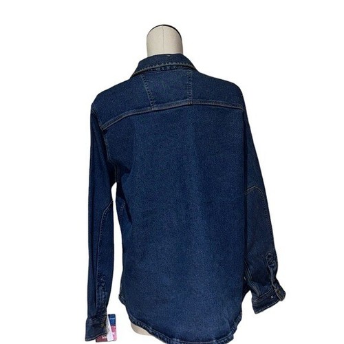 NWT Dickies Women's Warming Temp-iq Flex Denim Work Shirt XL blue - Picture 6 of 9