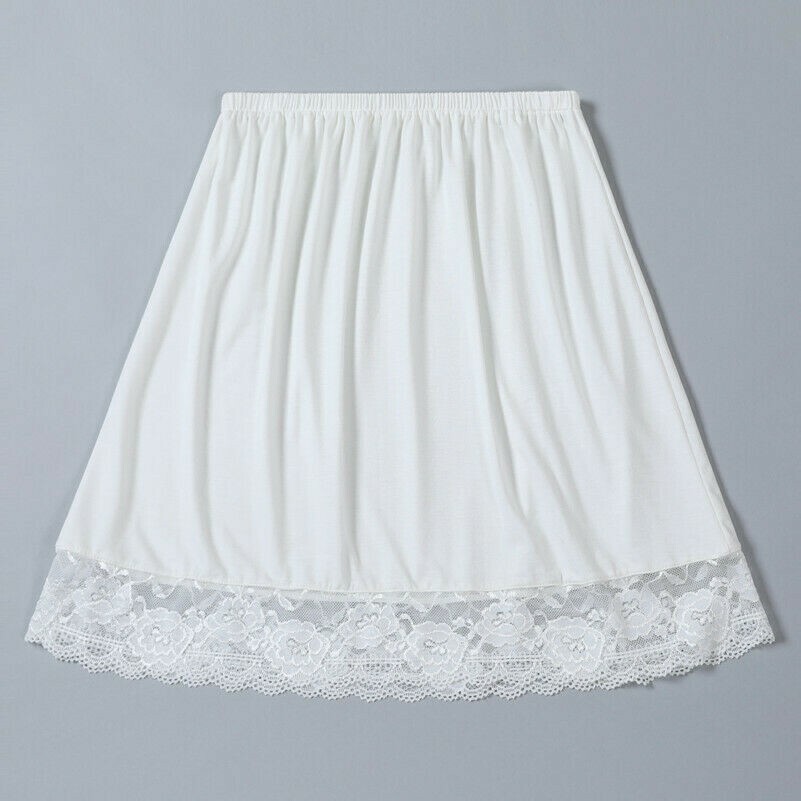 Women Lace Modal Petticoat Half Slips Skirt Underskirt Under Dress | eBay