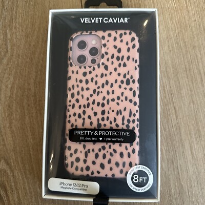 Velvet Caviar Pink Speckled iPhone 12/12 Pro Mag Safe Compatible Phone Case