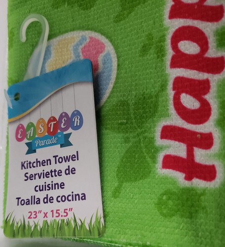 Set of 2 Same Microfiber Towels (15.5"x23") COLORFUL CHICKS, HAPPY EASTER, Link - Picture 6 of 11