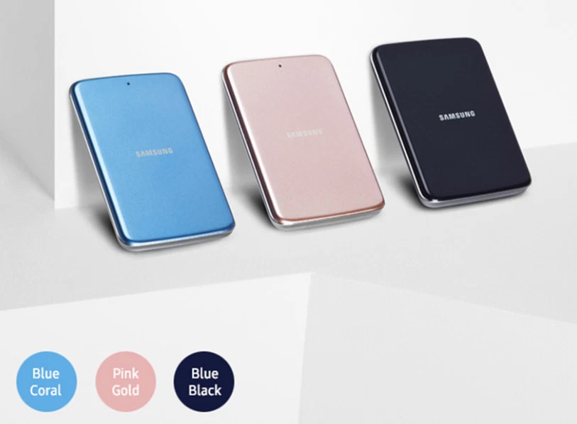 Samsung H3 2Tb Portable External Hard Disk Drive HDD USB2.0/3.0 FedEx Pink Gold - Image 3 of 4