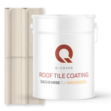 Dachfarbe für Dachziegel 10 L Dachbeschichtung wetterfest Q-Cover