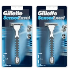 2pcs Gillette Sensor Excel Razor Handle Free Shipping