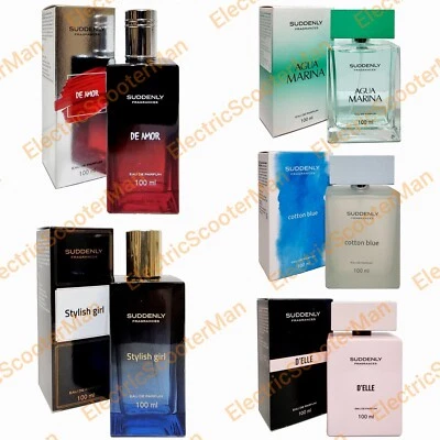 Suddenly Women Fragrances 100ml De Amor Agua Marina Cotton Blue Stylish Girl +