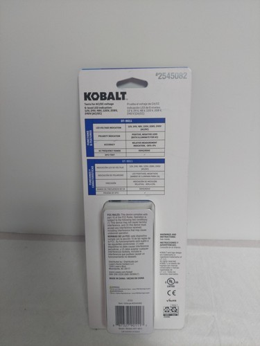Kobalt Analog Ac/Dc Voltage Tester 6V To 240V-Volt, DT-9011, 2545082 - Picture 2 of 2