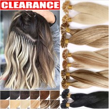 8A Russian 100 Remy Human Hair Extensions Nail U Tip Pre Bonded Keratin Ombre