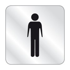 ENZO Rodi WC Toiletten Hinweisschild Klebeschild Türschild Schild MEN Männer