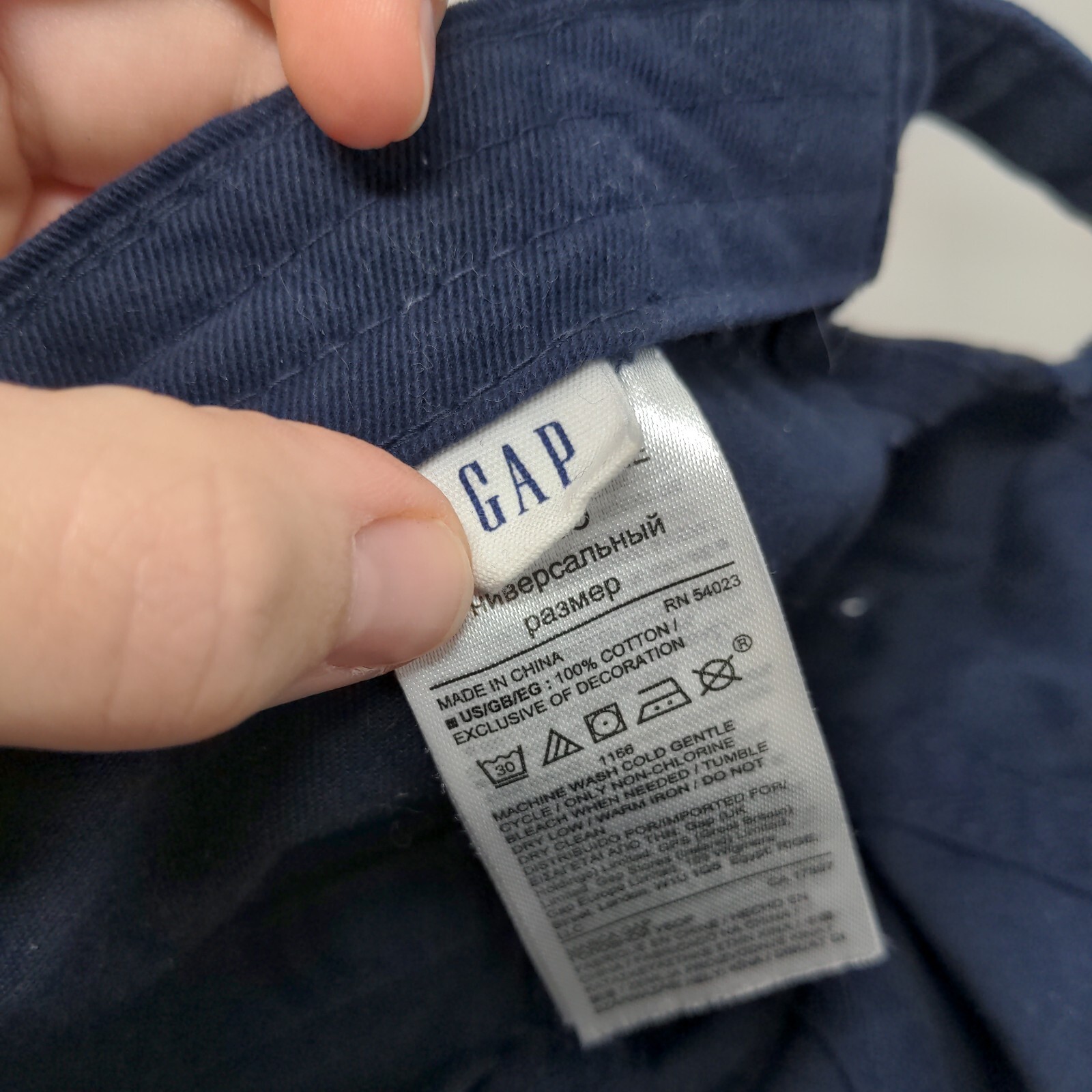 Gap Floral Logo Patch Slideback Hat Blue One Size… - image 8