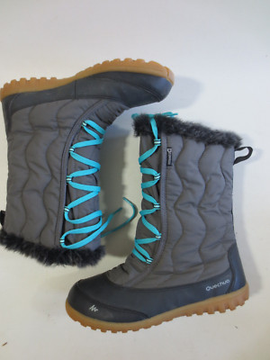 QUECHUA DECATHLON Outdoor Stiefel 37-37 1/2 (38) Warmfutter waterproof grau /16